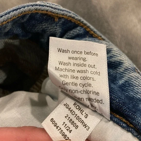 SO Blue Jean Distressed Shorts Sz. 3/26W - Picture 6 of 6